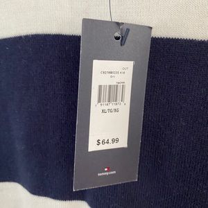 Tommy Hilfiger striped sweater dark blue and white